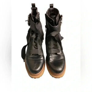 Sam & Libby black combat boots size 7